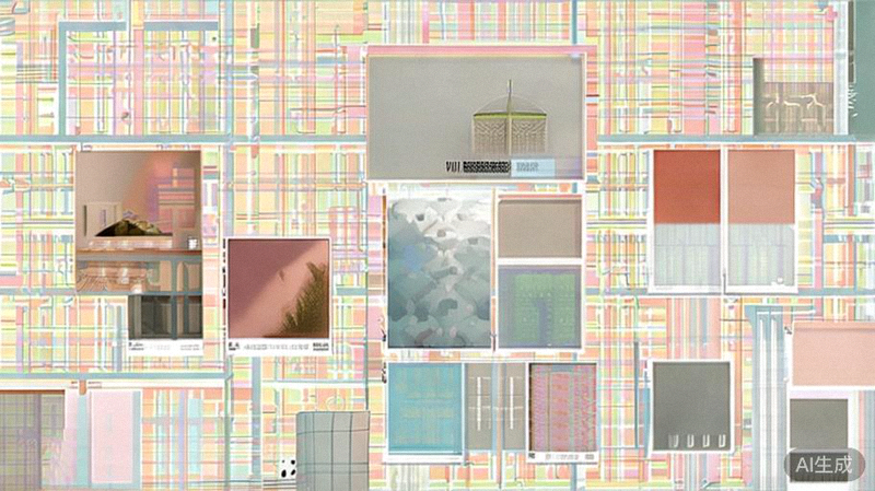 Instagram主页网格美学示例 - 展示统一色调与排版的品牌主页视觉效果