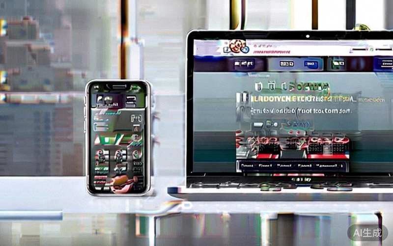 手机与电脑并排显示同一个独立站，展示其完美的响应式设计与快速的加载速度