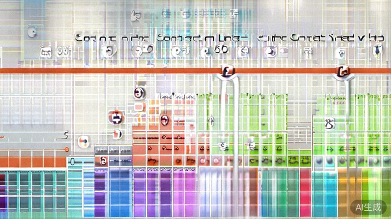 社交媒体内容发布日历与内容矩阵示意图 - 展示每周内容规划、不同类型帖子比例和发布时间安排